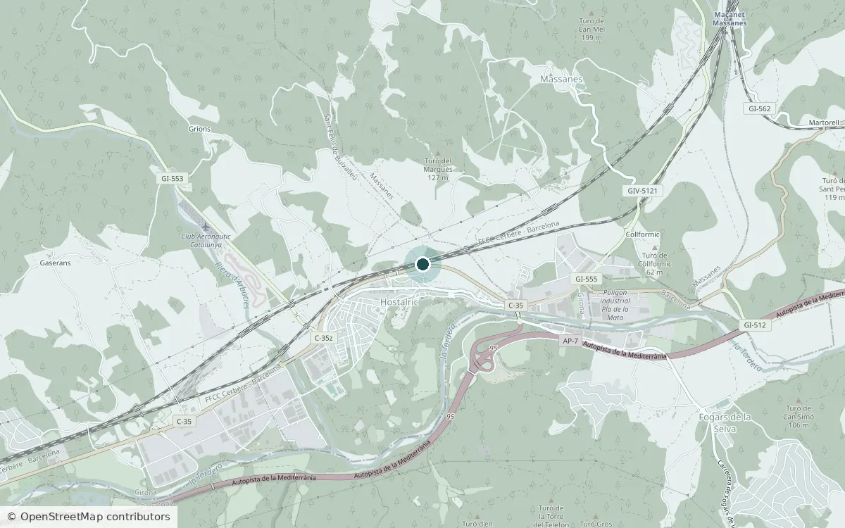 Mapa de la ubicación de Laranahata en Hostalric, Girona
