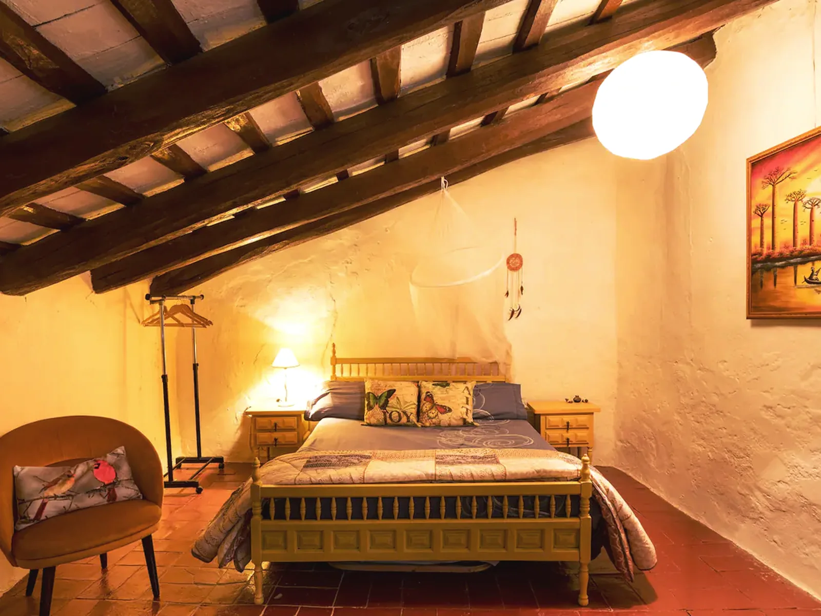 Habitación privada de la masía del siglo XVI