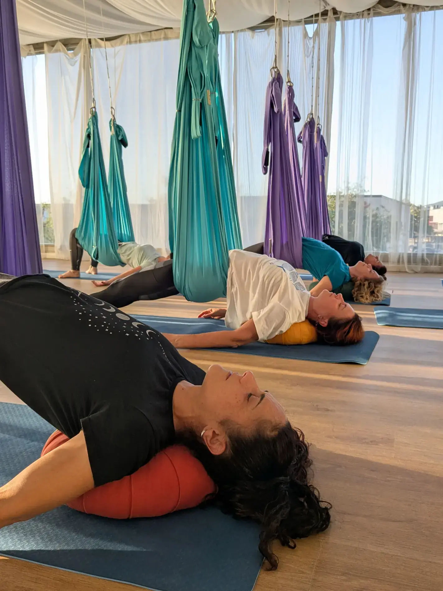 Yoga aéreo con Lara