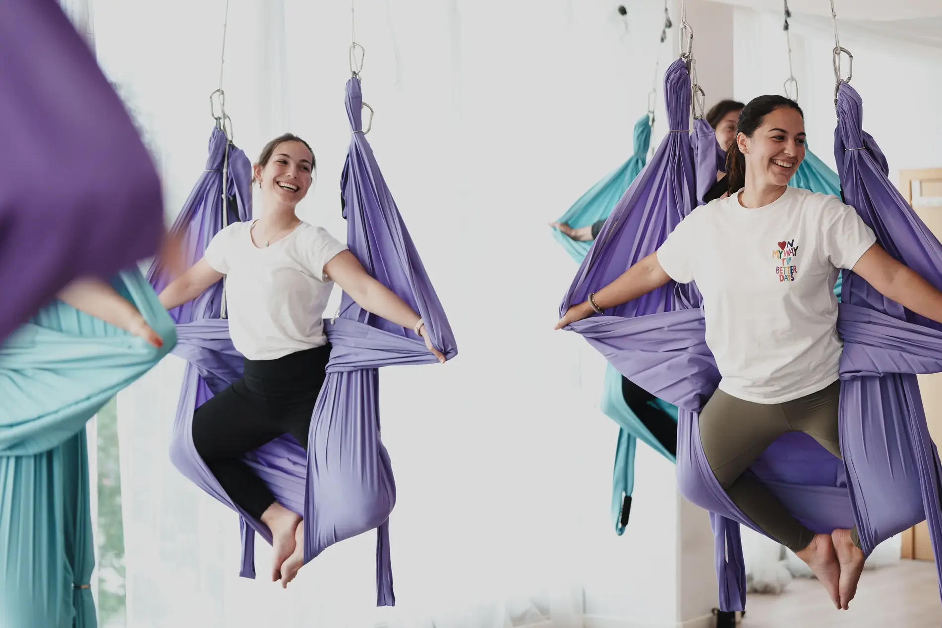 Yoga aéreo con Lara